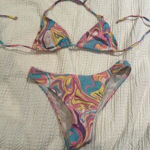 Multi color bikini set